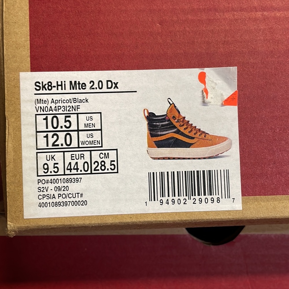 Vans Sk8 Hi Mte 2.0 Dx Apricot black - Picture 16 of 16